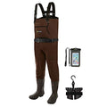 TIDEWE Neoprene Chest Waders for Men, Waterproof Bootfoot for Hunting | Warm Waterproof Slip-Resistant Men's Bootfoot Fishing Waders for Hunting & Wetland Work - size: 8