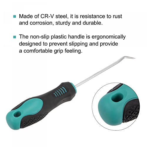 uxcell 45 Degree Pick Hook 7.09" Puller Remover Removal Tool for Oil Seal/O-rings, Gasket, Hose