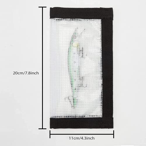 2-8 Pack Fishing Lure Wraps, Resistant Clear PVC Lure Covers for Rod Fabric Hook Protectors