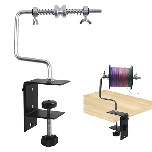 Fishing Line Spooler Winder with Clamp Adjustable Stable Reel Spooler Machine Spooling Station System Portable Fishing Line Spooling Accessories for Spinning Casting Reels - style: Type B-with Clamp