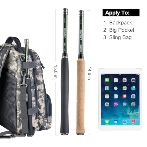 Goture 12ft Tenkara Rod Combo 24T 30T Carbon Fiber Backpacking Fly Fishing Kit with 30 Flies Tippet and Storage Bag - color: 12FT Fishing Rod with Carbon Handle - Tenkara I