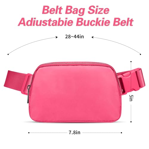 JSJ Mini Fanny Pack for Women & Men,Valentines Day Gifts for Girls Teens Kids Daughter Sister Her,Trendy Stuff Crossbody Bags Cute Everywhere Belt Bags.(Pink Glow) - color: Pink Glow