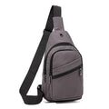 EVANCARY Small Sling Bag Crossbody Bags for Women Men, Sling Backpack Chest Daypack Cross Body Bag for Travel Outdoor - color: Deep Grey