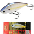 LUCKY CRAFT LV 500 MAX Freshwater Fishing Lures, Sinking Lipless and Long-Casting Crankbait, 3 Inch Vibration Rattle Bait, Perfect Fishing Gear for Tackle Box and Accessories - color: 250 Chartreuse Shad