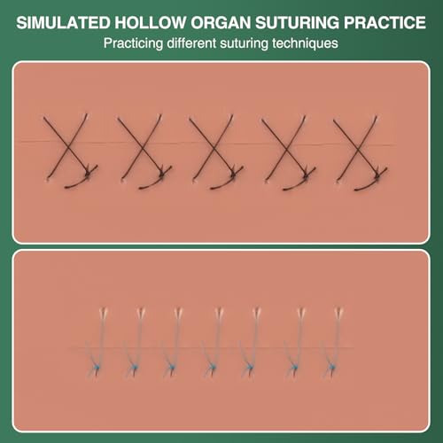 Ultrassist Suture Practice Kit for Medical Students,Suture Practice Pad with Realistic Suture Tools for Medical Training, Nursing Doctor (Replaceable Silicone Pad)
