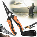 Multi-Functional Stainless Steel Fishing Pliers, Saltwater Fishing Pliers Fishing Tools, Hook Remover & Line Cutter with Non-slip Handle, for Fly Fishing, Ice Fishing, Fishing Gear, Gifts for Men (A) - color: A