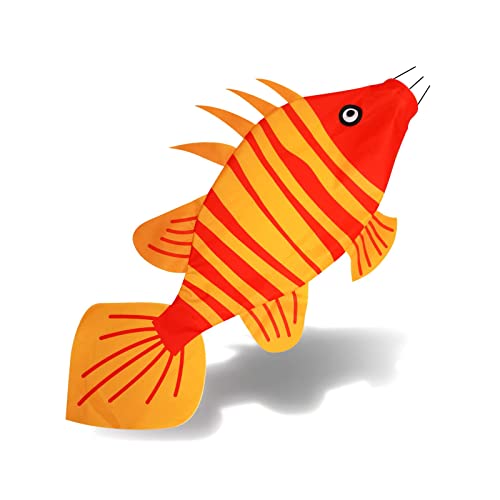 Red Fish Wind Sock | Durable Outdoor Windsock for Decoration and Fun - color: red