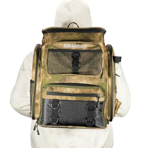 Seaknight Fishing Tackle Backpack (Yellow Camou) - color: Yellow Camou