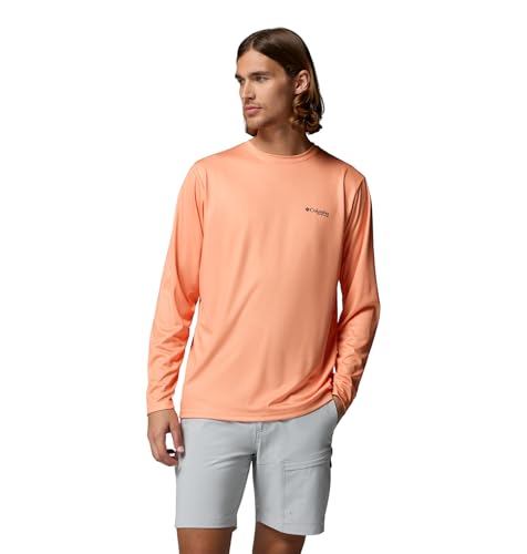 Columbia Men's Terminal Tackle PFG Sea Creature Long Sleeve - color: Bright Nectar, size: X-Large