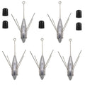 5 Pcs Sputnik Sinker Fishing Weights Lead Surfing Casting Spider Sinkers Long Tail Fishing Equipment for Catfish Saltwater Beach Sand Ocean - size: 3oz - 5pcs