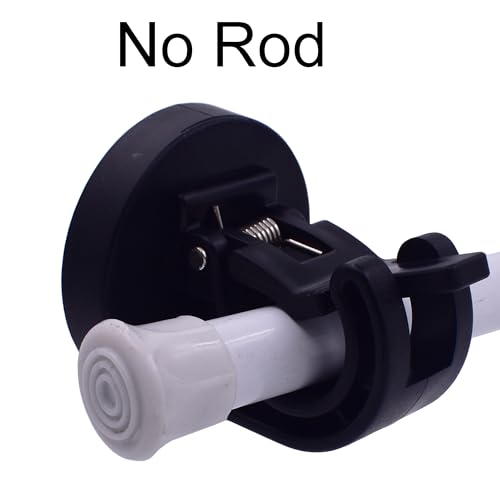 YYST Magnetic Rod Bracket for DIY Classroom Window Cover, Portable Travel Door Window Blackout Shade，Room Darkening Design, etc (2, Black)