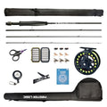 Stealth Fly Fishing Rod Combo Starter Kit - size: 7ft 3/4wt 4 pc