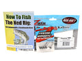 Ned Rig Kit - Z-Man Finesse T.R.D. 8pk + Finesse Shroomz Jig Heads 5pk (Green Pumpkin) + How to Fish The Ned Rig Guide