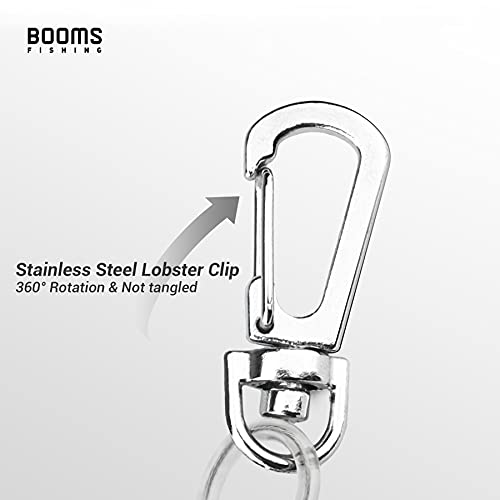 Booms Fishing T04 Fishing Lanyards Fishing Tool/Pole Safety Coil Lanyard Retractable Wire Inside Tup Cover - color: 6pcs / pack_colorful