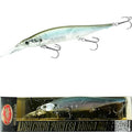 LUCKY CRAFT Lightning Pointer 100DD MG-S Fishing Lures, 4” Suspending Jerkbait Bass Lure, 15ft Depth Hard Bait, Freshwater Trout Lures, Premium Fishing Gear and Freshwater Tackle Box Equipment - color: 283 Silver Cheek Ghost Minnow