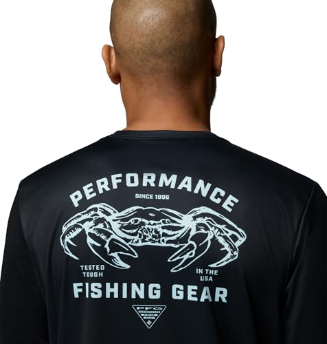 Columbia Men's Terminal Tackle PFG Sea Creature Long Sleeve - color: Black, size: X-Large