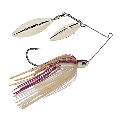 Berkley Power Blade Compact Fishing Spinnerbaits - color: Purple Rain/Silver + Silver, size: 3/8 oz - Willow Willow