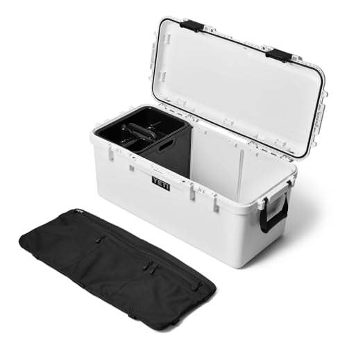 YETI LoadOut 60 GoBox Divided Waterproof Cargo Case, Dry Box, Camera Case, Fishing Tackle Box, White - color: White (GoBox 60), size: GoBox 60