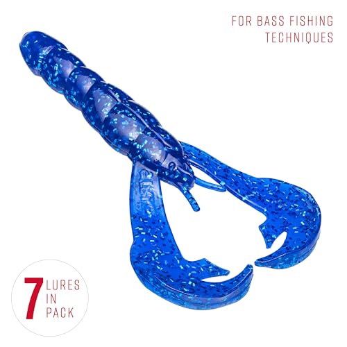 Strike King Rage Tail Craw - color: Blue Sapphire, size: 0.145 inch