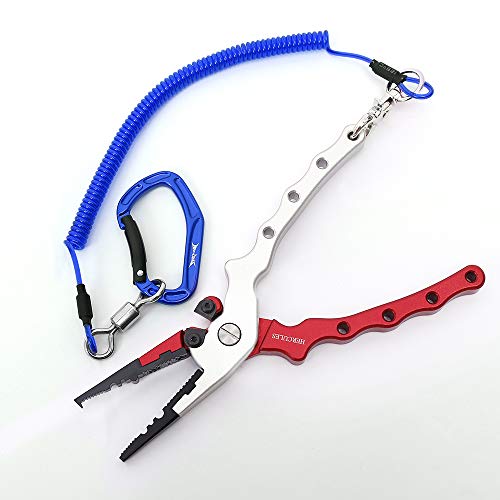 HERCULES M4 Fishing Lanyard, Fishing Pole Tether, Kayak Paddle Leash, Heavy Duty Retractable Coiled Lanyard for Fishing, Rods, Pliers, Boating, Paddles, Kayak - color: Pack of 2 Blue, 5.9"