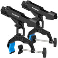 PLUSINNO 1/2/4 Pack Fishing Rod Holders for Boat, Fishing Rod Holder with Enlarge Clamp, Innovative Dual-V Shaped Design, Fit Round/Square Tube Boat Fishing, Fishing Gear, Fishing Gifts for Men - color: Rod Holder-2 Pack