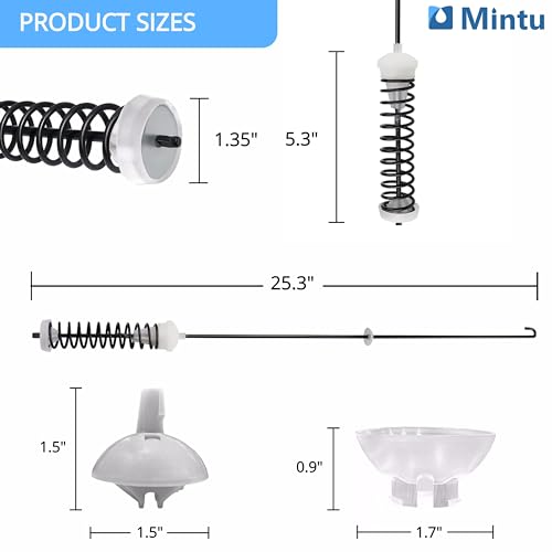 W10780045 NTW4516FW3 NTW4516FW2 WTW4816FW2 Washer Suspension Rod Kit Replacement for Amana Kenmore Roper Whirlpool Dryer Parts, Fits WTW4800BQ1 NTW4605EW0 NTW4516FW1 RTW4516FW2 Washer Suspension Kit