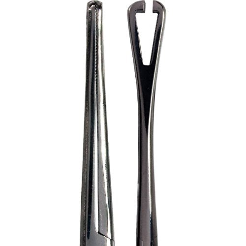 HTS 164P0 6.25" Rounded Slotted Locking Pennington Forceps - size: 6.25 Inch (Pack of 1)