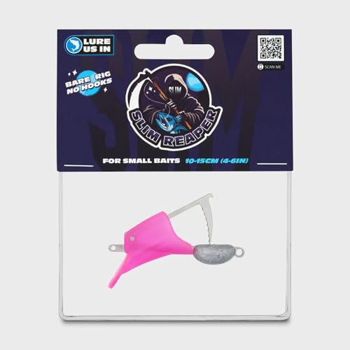 Dead Bait Trolling Lure (Bare) – Premium Fishing Rig for Kayaks, Boats & Jet Skis – Realistic Swimming Action – Ideal for Pelagic Species - color: Pink, size: Small
