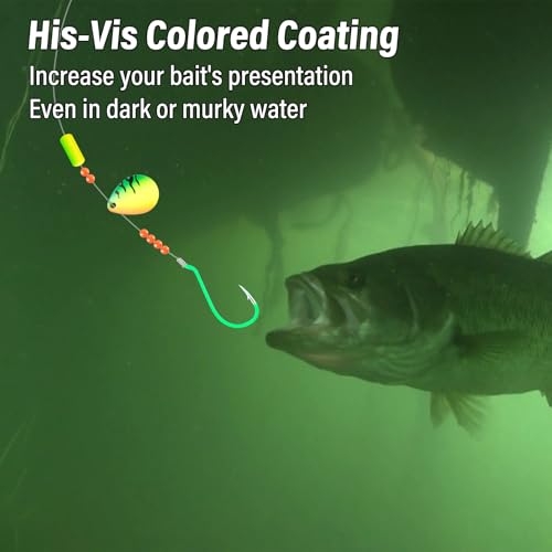 Dr.Fish 30 Pack Octopus Hooks, #10-#10/0, Offset Beak Circle Hooks for Saltwater & Freshwater Fishing, High Carbon Steel Catfish, Bass, Tuna, Snapper, Walleye - color: Glow Green, size: #5/0-30 Pack