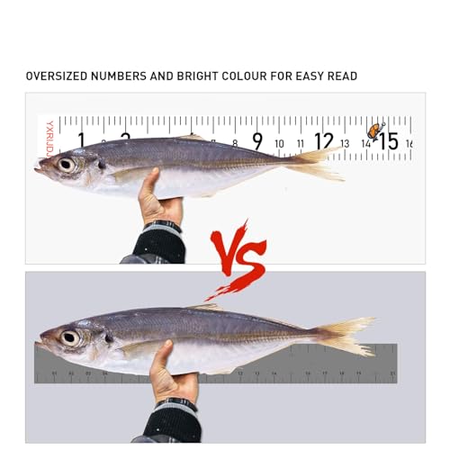 58 Inch Fish Measuring Tape Sticker for Boat 3Pcs Waterproof Self Adhesive Fishing Ruler for Boat Fishing Rod Kayak Accessories Cooler Workbench - color: 58 in white ruler