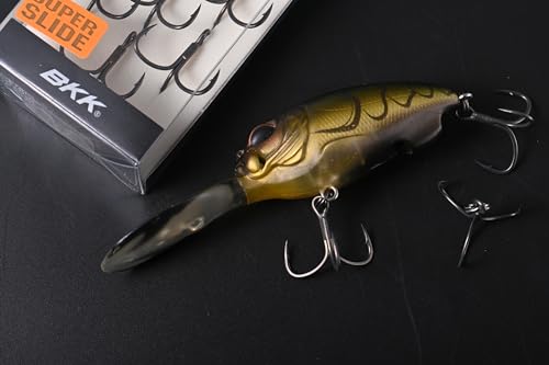 BKK Spear EWG-71 SS Freshwater Treble Hook | 1X | Super Slide Coating | Inward Facing Needle Point - size: 8#