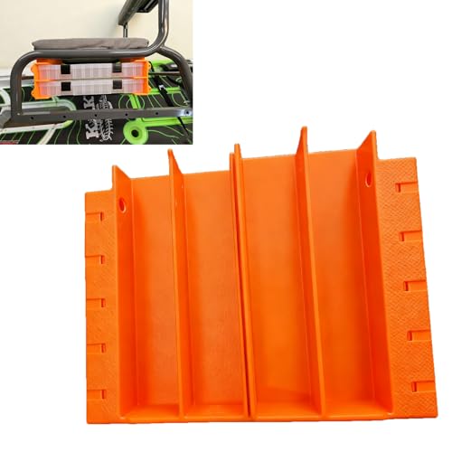 Kayak Under Seat Storage Compatible with Kaku Kayaks, Fishing Tackle Organizer Holds for Plano 3700 Boxes, Tool-Free Installation Kayak Accessory