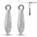 Bank Sinkers Fishing Weights for Saltwater Bullet Surf Fishing Accessories, Catfish Sinkers Bottom Rig Saltwater Fish Tackle - size: 7oz-200g-2pcs