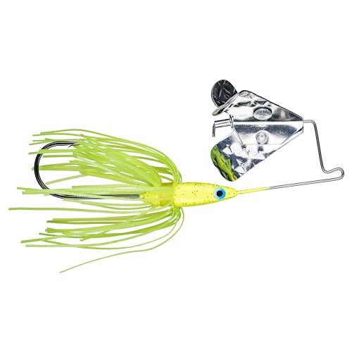 Strike King Mini Pro Buzz Buzzbait Fishing Lure, 1/8 oz, Dual Prop - color: Chartreuse