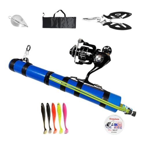 Catapult Fishing Rod, Portable Handheld Fishing Rod Kit, 2026 Upgrade Compact Sling Shot Fishing Reel, Compact Casting Fishing Set with Reel & Accessories - size: D