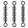 Dr.Fish High Speed 3 Roller Swivels, Bead Chain Barrel Swivels Fishing Tackle Trolling Rolling Leader Lure Connector Salmon Walleye Freshwater - size: #2-88LB