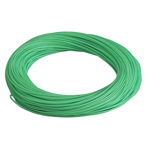 SF Fly Fishing Line Weight Forward Floating Fly Line for Fly Fishing 3wt 4wt 5wt 6wt 7wt 8wt 100FT Double Welded Loops - color: Mint Green, size: WF5F 100FT