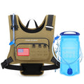 Maelstrom Hydration Running Vest with 2L Water Bladder for Men Women | Chest Pack, BPA-free, High Flow Bite, Reflective Stripe, Detachable, Breathable Pad, Perfect for Cycling, Marathon, Hiking - color: Khaki