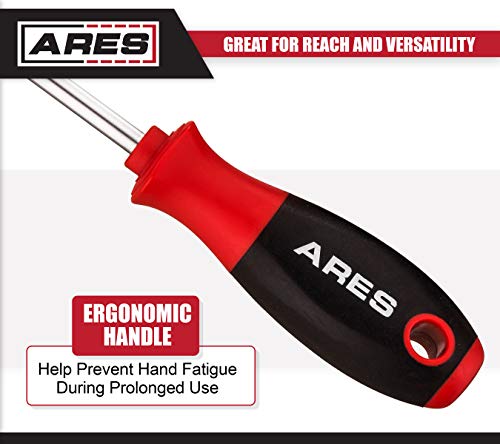 ARES 70246-4-Piece Hook and Pick Set - Includes a Large Straight Pick, 90 Degree Pick, Combination Pick and a Hook Pick - Chrome Vanadium Steel Shafts - Easily Remove Hoses, Gaskets and More - size: 4-Piece Hook and Pick Set