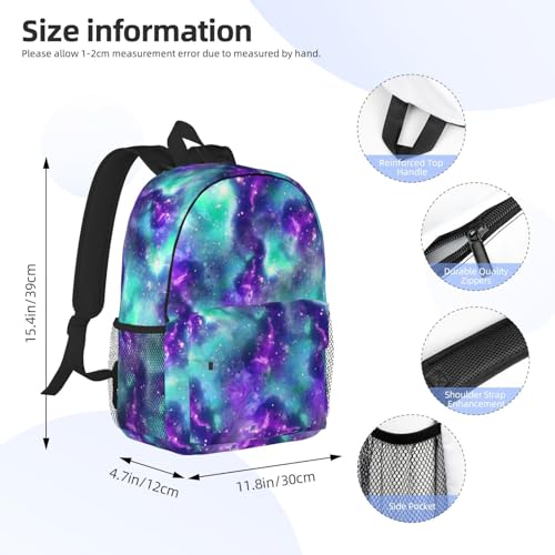 Galaxy Space Cool Backpack For Teenage Girls And Boys Cute Kids Backpacks Children School Bag - color: Galaxy Space Cool