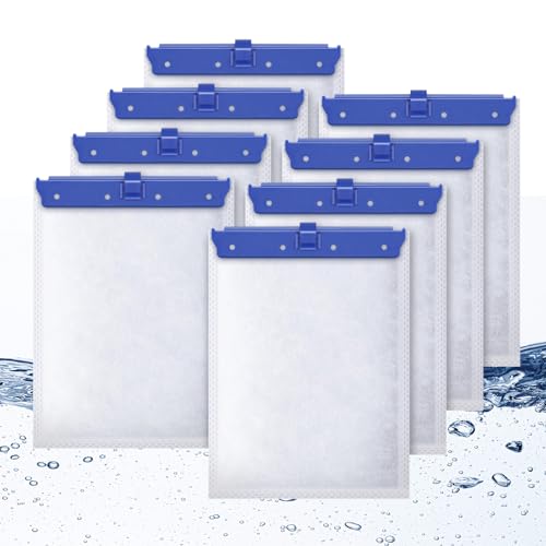 8 Count Large Filter Cartridges Compatible with Whisper Bio Bag Filters, Large Aquarium Filter Cartridge for Whisper 20i 40i, IQ20/30/45/60, PF20/30/40/60 and Repto Filter - size: L-8P