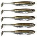 QualyQualy Soft Plastic Swimbait Paddle Tail Shad Lure Soft Bass Shad Bait Minnow Paddle Tail Swim Bait for Bass Trout Walleye Crappie - 2.75in, 3.14in, 3.94in, 5in - color: 5#, size: 2.75in - 6Pcs