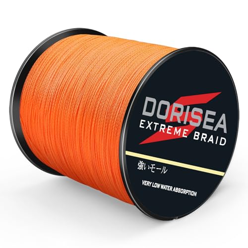 Extreme Braid 100% Pe Orange Braided Fishing Line 109Yards-2187Yards 6-550Lb Test Fishing Wire Fishing String Superline - size: 100m/109Yards 6lb/0.10mm