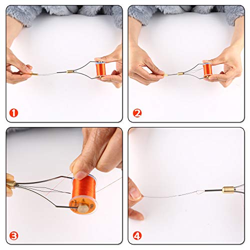 HERCULES Fly Tying Tools, Fly Tying Kit with Bobbin Thread Holder, Wire Threader, Knot Whip Finisher, Hackle Plier, Bodkin, Fly Fishing Lure Making Accessories - color: 5pcs Fly Tying Tools