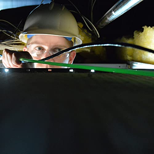 Jameson Glow Fish Rod Kit, 1/4 in x 12 ft – Non-Conductive Fiberglass Glow Rod for Running Wires through Ceilings, Walls, Floors, Attics – Includes Bullet Nose with Eyelet, Hook, and Storage Tube