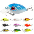 Fishing Lures Large Hard Bait Minnow VIB Lure with Treble Hook Life-Like Swimbait Fishing Bait Popper Crankbait Vibe Sinking Lure for Bass Trout Walleye Redfish - color: 10pcs 6.3cm/ 8g