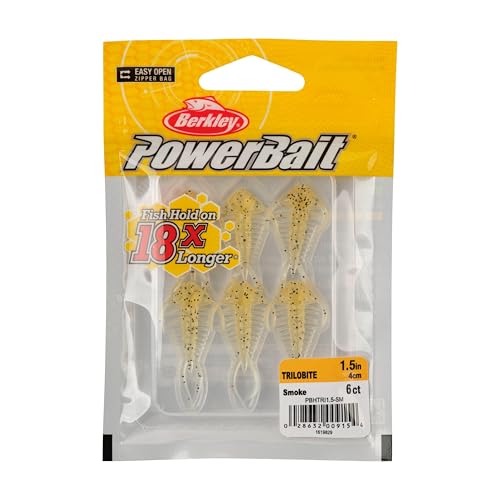Berkley PowerBait Trilobite Fishing Soft Bait - color: Smoke
