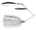 Strike King Tour Grade Spinnerbait Fishing Lure, White Chrome, 3/8-Ounce, 1 Count (Pack of 3)