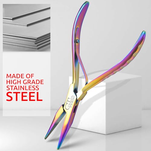 Fish Bone Pliers/Tweezers Stainless Steel Washable (plasma) - color: plasma
