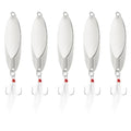 PATIKIL Fishing Spoons Fishing Lures Casting Spoon Treble Hooks Jigs Hard Metal Spinner Baits for Freshwater Saltwater - style: 1/4oz